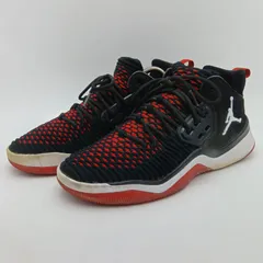 NIKE ナイキ JORDAN ジョーダン DNA LX スニーカー メンズ 26cm 黒 赤 ブラック レッド B-5-2