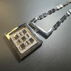 京焼 染付陶匠 [耀平 ]焼物ペンダント ネックレス 和モダンアート 