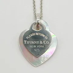 TIFFANY&Co.　ティファニー　リターントゥティファニー　ネックレス　ハートタグ　SV　925　ダブルハート　シェル　シルバー　7g　ギフト　プレゼント