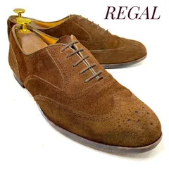 REGAL リーガル スウェード ウィングチップ AL399 茶 ブラウン 25cm　革靴 ビジネスシューズ ドレス カジュアル 本革 本皮 メンズ