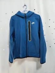 ナイキ テック フリース フーディー ジップアップ ブルー M