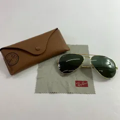 04w6336▽※【中古】レイバン サングラス RB3025 RAYBAN AVIATOR LARGE METAL アビエーター ラージメタル 58□14 3N【八王子店】