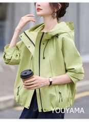 トレンチコート コート 入学式 入園式 ショートトレンチコート レディース ショート 春 秋 ミドル丈 春コート スプリングコート wjkt129  ブラック/グリーン