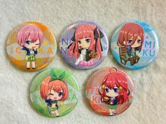五等分の花嫁 一花 二乃 三玖 四葉 五月 ホログラム缶バッジ