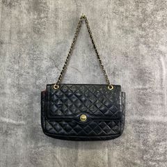 良品✨ i Sanpoチェーンショルダーバッグ キルティング レザー 