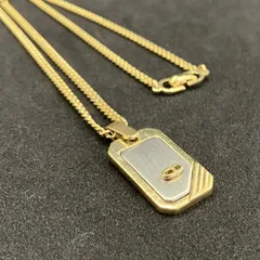 Christian Dior　ディオール　ネックレス　ゴールド×シルバー系　1421