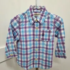 日本 80 ミキハウス ホットビスケット 男児 チェック シャツ