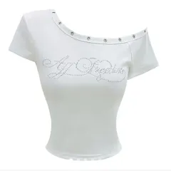 y2k オフショルダー 半袖