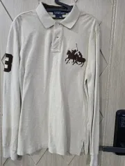 ポロ Ralph Lauren(ラルフローレン) 長袖 ポロTシャツ アイボリー