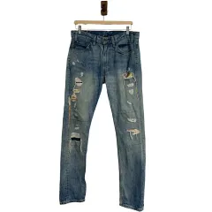 リーバイス 505C オレンジタブ ダメージ レギュラー デニムパンツ 32