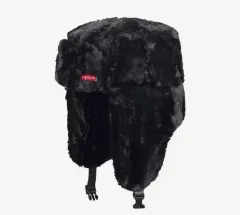 購入 Supreme(シュプリーム) ウシャンカ ハット ブラック ー M ／ L