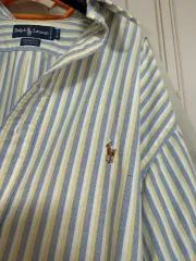 ポロラルフローレン ストライプ シャツ コットンシャツ ジャケット ルーズフィット