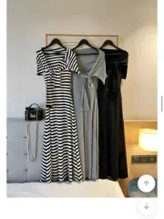 カーディガン＋ONE PIECE（ブラック）