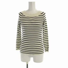 グリーンレーベルリラクシング ユナイテッドアローズ green label relaxing カットソー ボーダー リブニット ハイネック 長袖 黒 ブラック 白 ホワイト 3613-119-1781 /RO