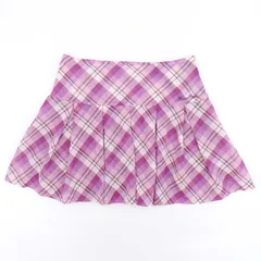 mezzo piano パープルチェックスカート 150/Mサイズ 紫 ピンク 平成女児 平成レトロ キッズ メゾピアノ