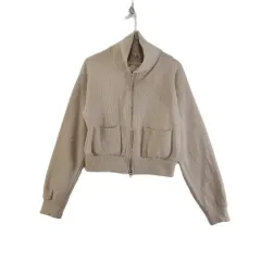 J9605 OWL レディースFREE ゴージ ベージュ クロップド ジャケット