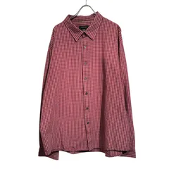 Calvin Klein Jeans (カルバンクラインジーンズ) コットンチェックシャツ レッド XXL