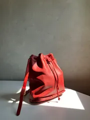 80s OLD COACH アメリカ製 ショルダーバッグ 巾着 グラブタンレザー コーチ