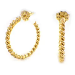 ティファニー Tiffany & Co. ピアス ツイスト フープ K18YG 【中古】のサムネイル