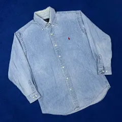 ポロ Ralph Lauren(ラルフローレン) ライトブルーデニム 長袖 シャツ