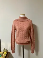 Aqua Floral ケーブルニット タートルネックニット セーター 日本 ヴィンテージ