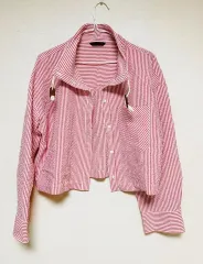 ZARA(ザラ) ストライプ シャツ 兼 ジャケット