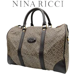 NINA RICCI　ニナリッチ　ボストンバッグ　ハンドバッグ　ジラフ　 ブラウン　トラベルバッグのサムネイル