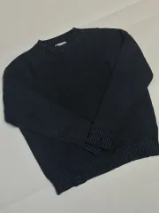 ザラ ダメージ ブラックニット L