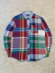 レディース L ポロラルフローレン 新モデル ワンポケット ネイビーポニー オックスフォード タタン チェックシャツ