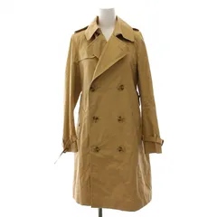 B&Y ユナイテッドアローズ BEAUTY&YOUTH ビューティー&ユース BY TRADITIONAL 80/3 トレンチコート ロング 裏地ストライプ 38 ベージュ /DK