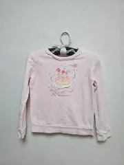 メゾピアノ ピンク色 スウェット Tシャツ 135