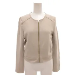 ロイヤルパーティー ROYAL PARTY ジャケット ブルゾン F ピンク スエード ノーカラー ジップアップ /FF