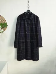 セオリー チェック ダブル コート M