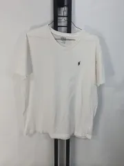 ポロ Ralph Lauren(ラルフローレン) 半袖Tシャツ Vネック 白 L