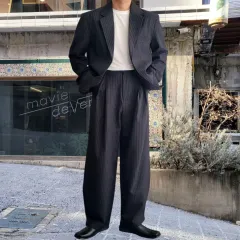 メンズ ビッグ・ダディ ストライプ オーバーサイズ セットアップ スーツ