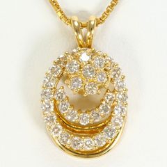 美品✨K18 天然ダイヤ 0.09ct ロングネックレス 約70cm Y字 - メルカリ