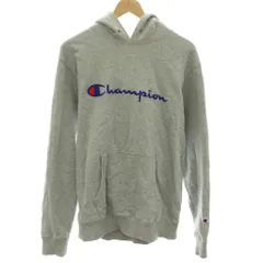 チャンピオン CHAMPION プルオーバースウェット ビッグロゴ刺繍パーカー 長袖 XL グレー C8-P106R /BM