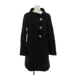 ザラウーマン ZARA WOMAN スタンドカラーコート 黒 ロング丈 /JP