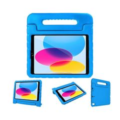 [신품] iPad 9세대 2021 8세대 2020 7세대 2019 10.2 인치 케이스 iPad Air3 10.5 인치 키즈 케이스 핸들 첨부 초경량 내충격 스탠드 기능 EVA 키즈 아이용 커버(불-)