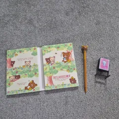 (正規品)リラックマ シャープペンシル+メモパッド+ミニ看板照明セット