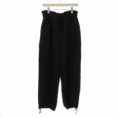 シテン CITEN ウエストイージーシャイニーカーゴパンツ ドロストデザイン M 黒 ブラック 4214-106-0048 /OR