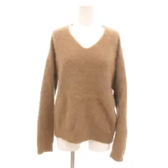 B&Y ユナイテッドアローズ BEAUTY&YOUTH ビューティー&ユース ニット セーター ウール 茶 ブラウン Vネック 長袖 /NL