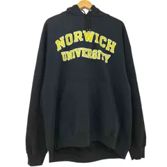 チャンピオン Champion 00s NORWICH UNIVERSITY カレッジロゴ プルオーバー パーカー メンズ import：XXL 