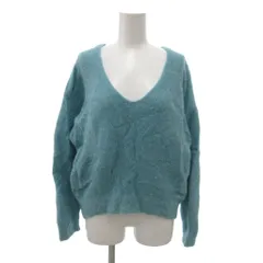 B&Y ユナイテッドアローズ BEAUTY&YOUTH ビューティー&ユース ニット セーター プルオーバー Vネック 長袖 水色 ライトブルー /NU