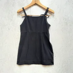 OLIVE des OLIVE オリーブデオリーブ ミニ キャミワンピース リボン ハイウエスト タイト ブラック Fサイズ ◎、〇◇☆