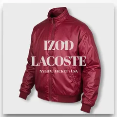 【IZOD LACOSTE】ナイロンジャケット ライトアウター XL ワインレッド