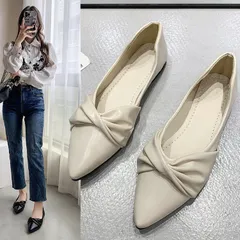 バレエシューズ パンプス フラットパンプス ローヒール カジュアルシューズ ぺたんこ バブーシュ カワイイ 痛くない 歩きやすい 走れる M0324-5ZD6-1