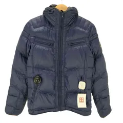 ディーゼル DIESEL 90-00S OLD ロゴ エンブレム パッカブル ギミック フード ライダース ナイロン ダック ダウン ジャケット ダウン90％ Y2K メンズ import：S 