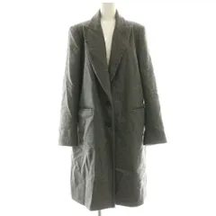 ザラ ベーシック ZARA BASIC コート ウール ノッチドラペル シングルブレスト 長袖 L グレー /SS ■OS
