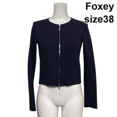 FOXEY ニットジャケット アーバンスタンダード 38054 エスプレッソ M